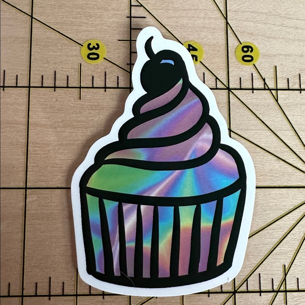💜13/$13 +Bundle Sticker Sale| Cupcake Dessert Swirl Waterproof Sticker